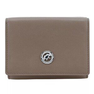 HUNTING WORLD Tri-fold wallet Brown/Orange leather Women